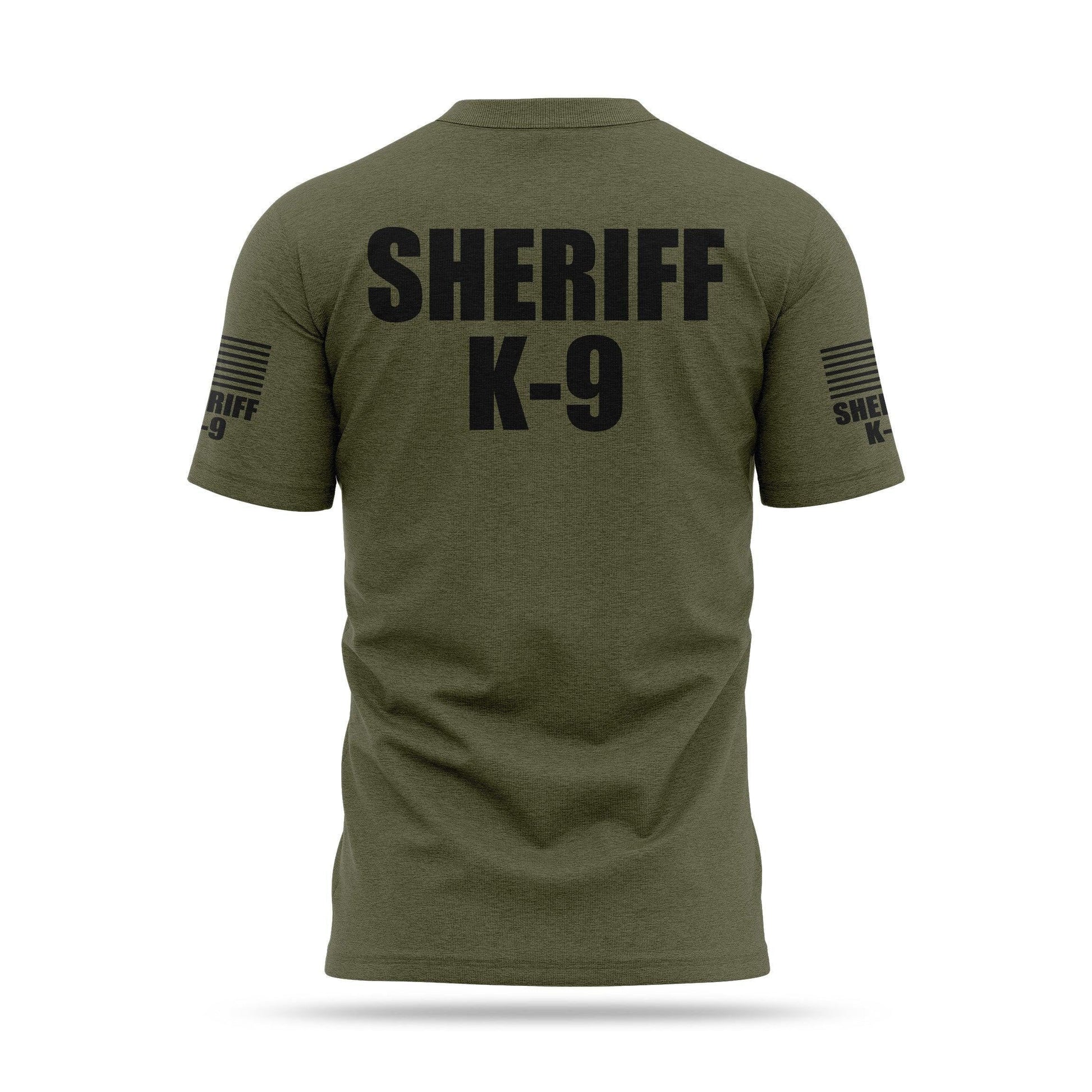 [SHERIFF K9] Cotton Blend Shirt [GRN/BLK]-13 Fifty Apparel