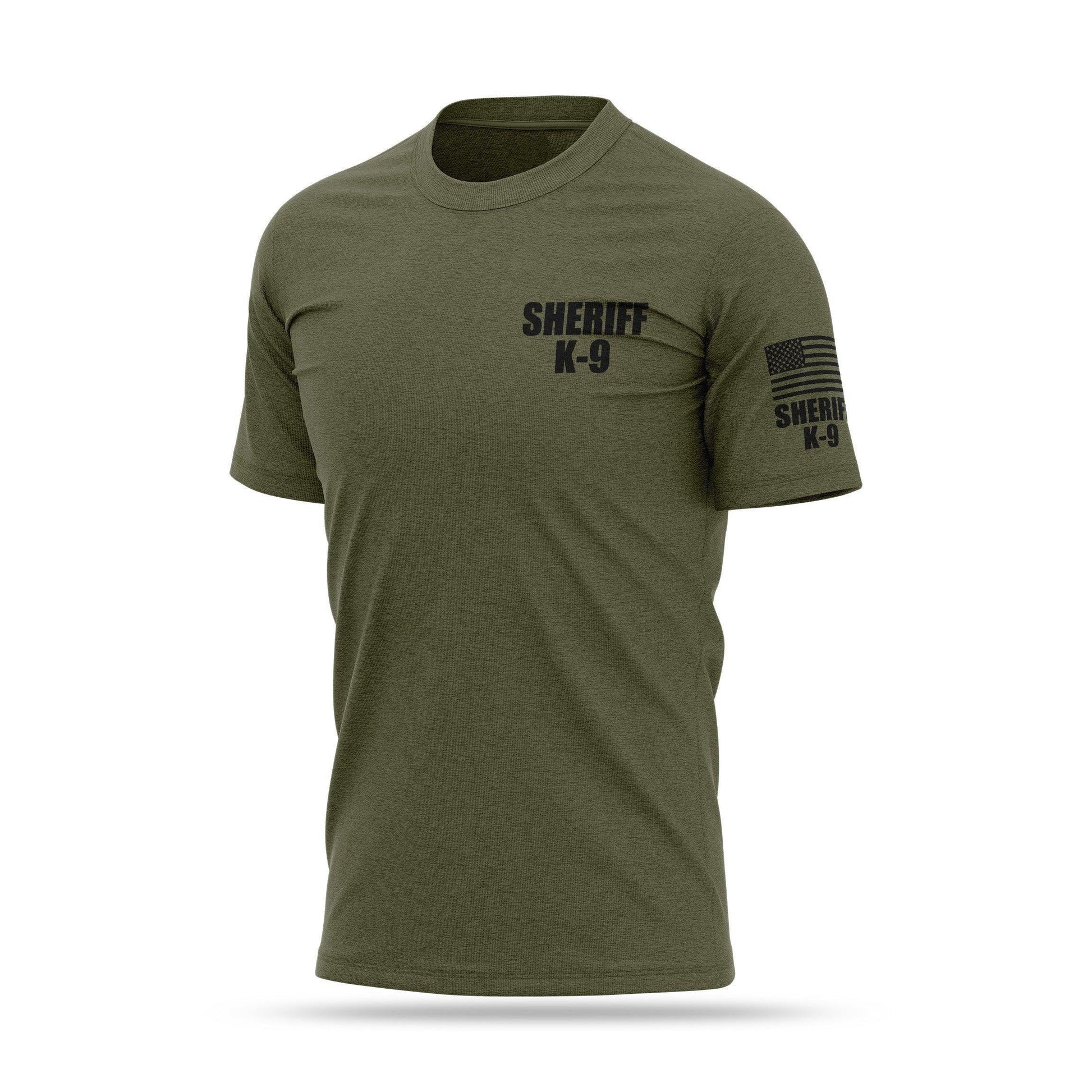 [SHERIFF K9] Cotton Blend Shirt [GRN/BLK]-13 Fifty Apparel