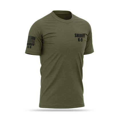 [SHERIFF K9] Cotton Blend Shirt [GRN/BLK]-13 Fifty Apparel