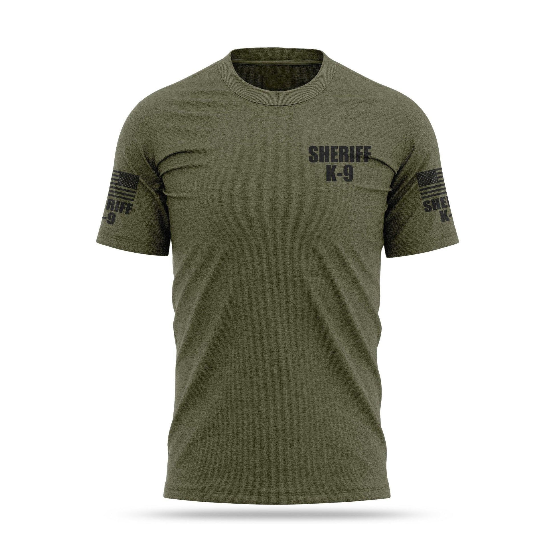 [SHERIFF K9] Cotton Blend Shirt [GRN/BLK]-13 Fifty Apparel