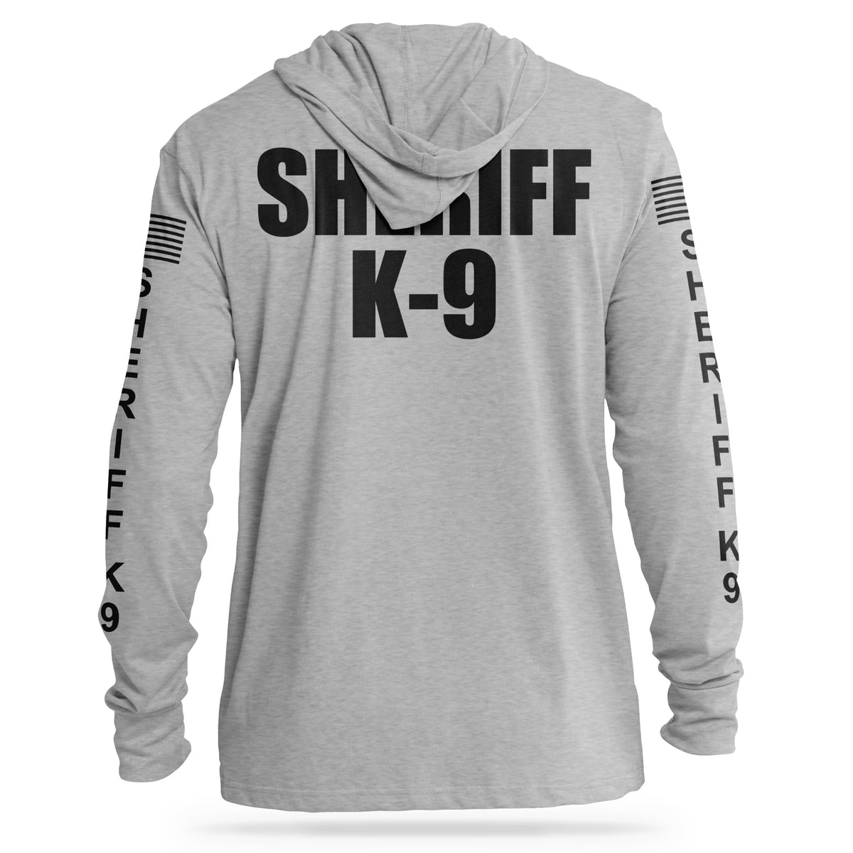 [SHERIFF K9] Cotton Hooded Tee [GRY/BLK] 13 Fifty Apparel 