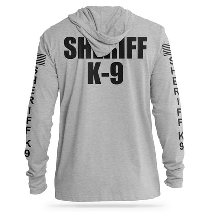 [SHERIFF K9] Cotton Hooded Tee [GRY/BLK] 13 Fifty Apparel 
