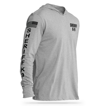 [SHERIFF K9] Cotton Hooded Tee [GRY/BLK] 13 Fifty Apparel 