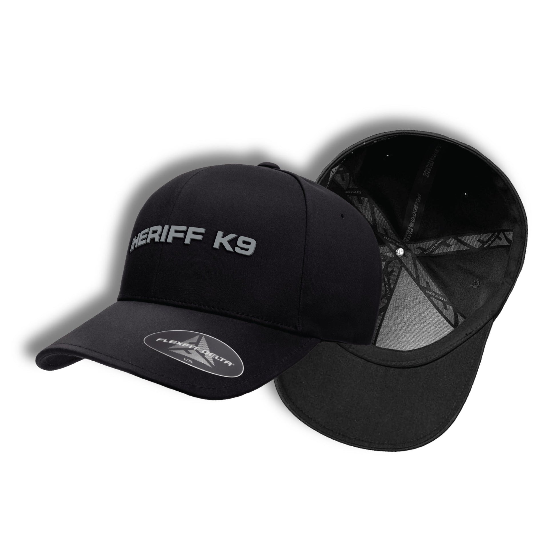 [SHERIFF K9] Flexfit Delta® Cap [BLK/GRY]-13 Fifty Apparel