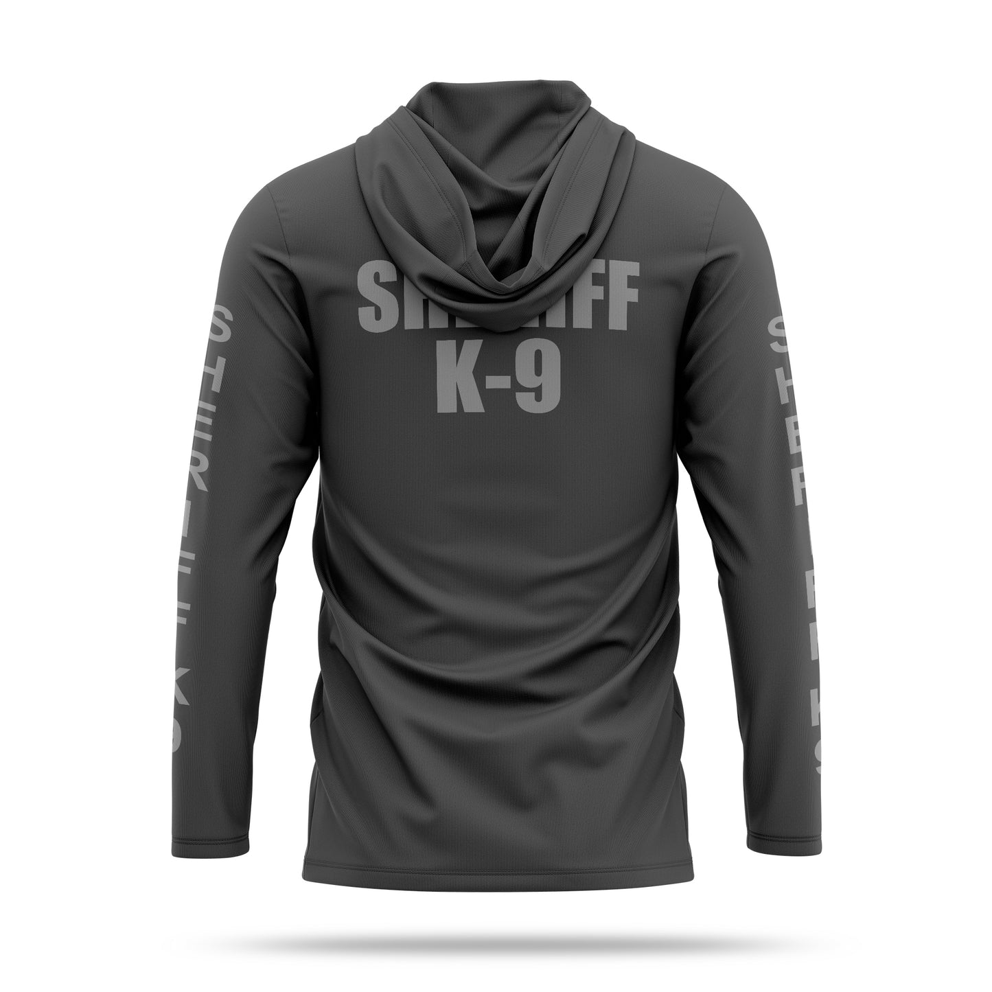 [SHERIFF K9] Men's Hooded Long Sleeve [GRY/GRY]-13 Fifty Apparel