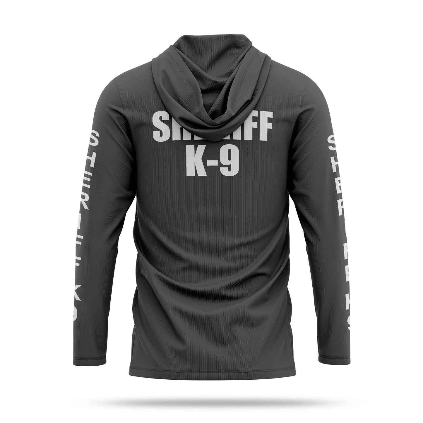 [SHERIFF K9] Men's Hooded Long Sleeve [GRY/WHT] 13 Fifty Apparel 
