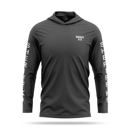 [SHERIFF K9] Men's Hooded Long Sleeve [GRY/WHT] 13 Fifty Apparel 