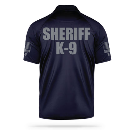 [SHERIFF K9] Men's Performance Polo [NVY/GRY]-13 Fifty Apparel