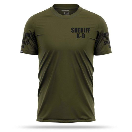 [SHERIFF K9] Men's Performance Shirt [GRN/BLK]-13 Fifty Apparel