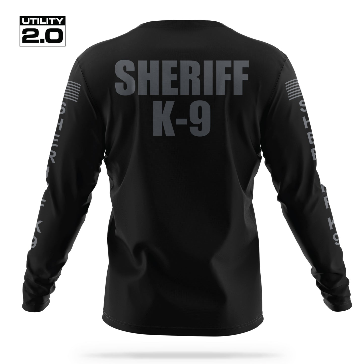 [SHERIFF K9] Men's Utility 2.0 Long Sleeve [BLK/GRY]-13 Fifty Apparel