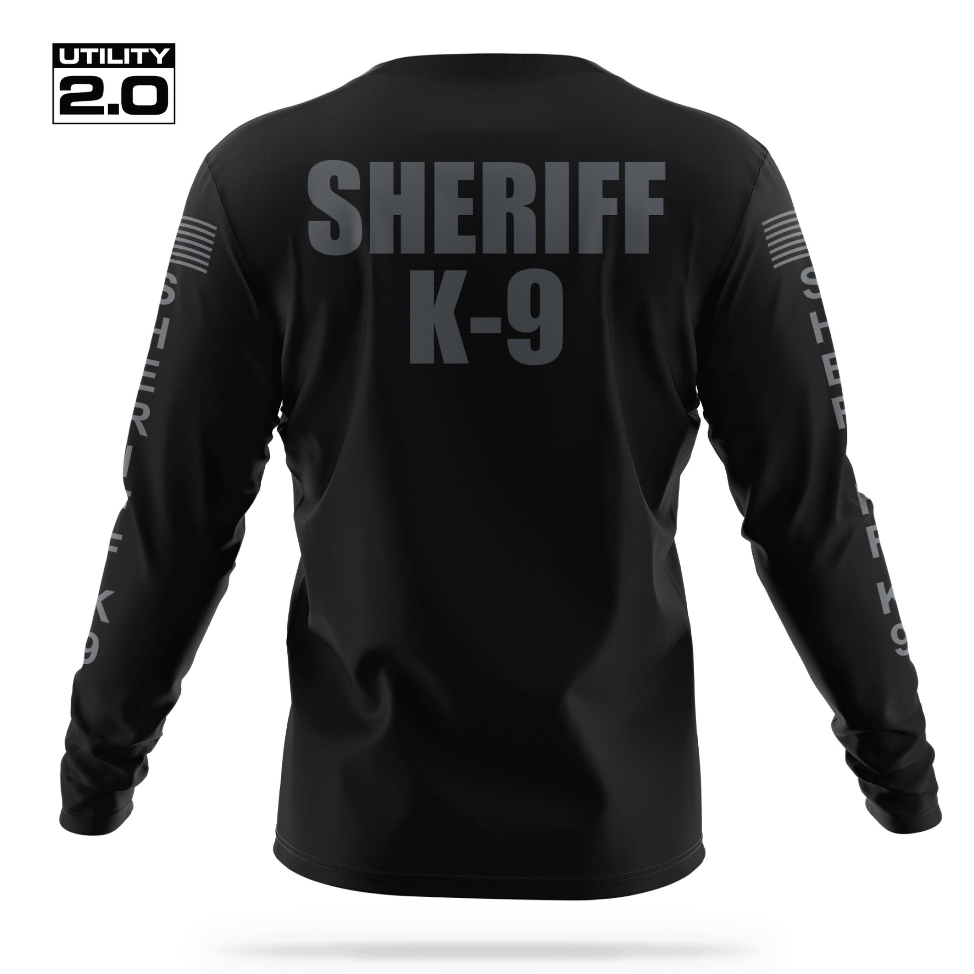 [SHERIFF K9] Men's Utility 2.0 Long Sleeve [BLK/GRY]-13 Fifty Apparel