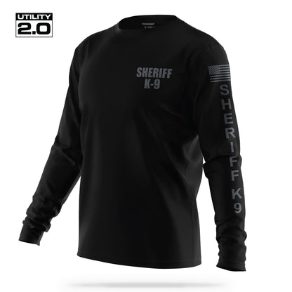 [SHERIFF K9] Men's Utility 2.0 Long Sleeve [BLK/GRY]-13 Fifty Apparel
