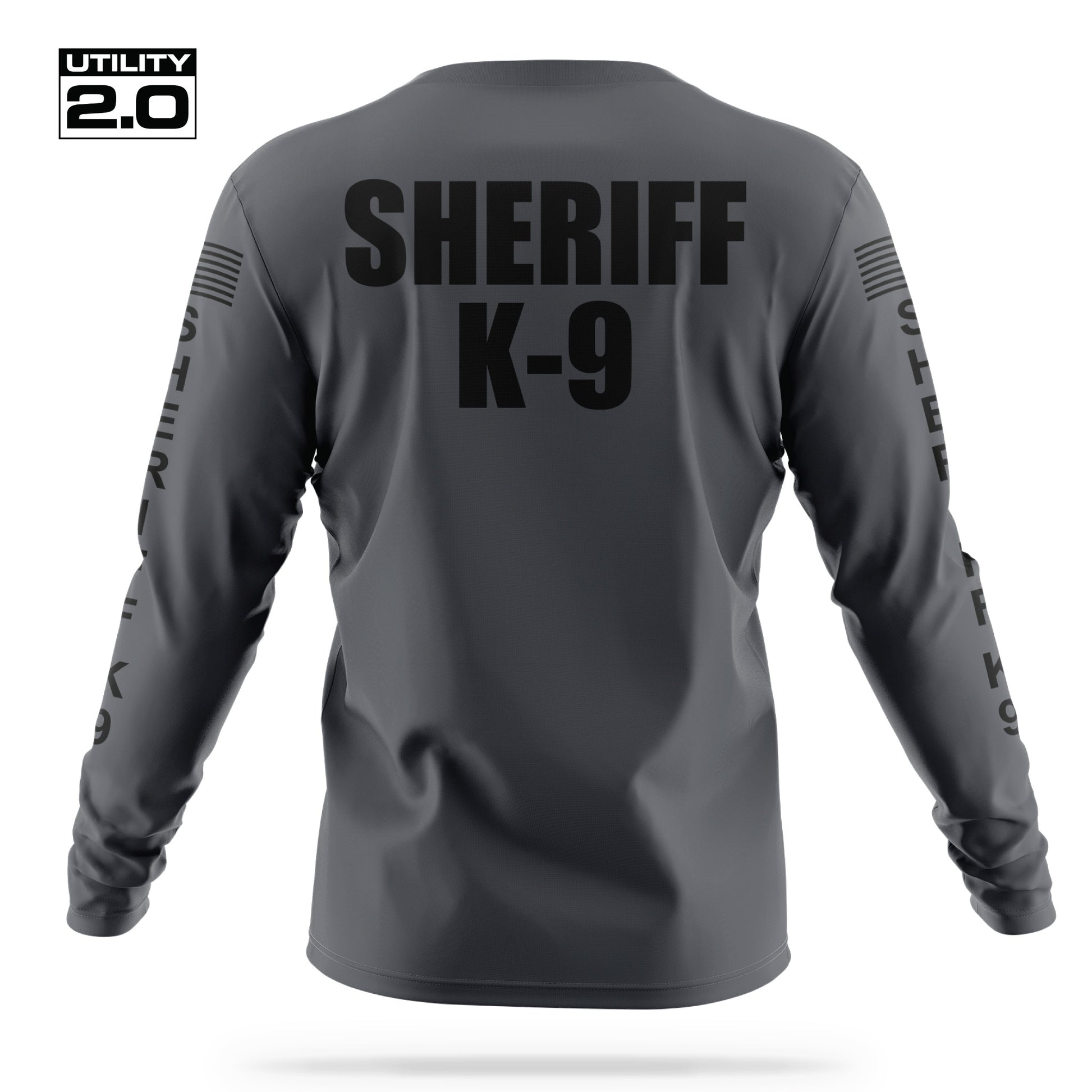 [SHERIFF K9] Men's Utility 2.0 Long Sleeve [CHAR/BLK]-13 Fifty Apparel