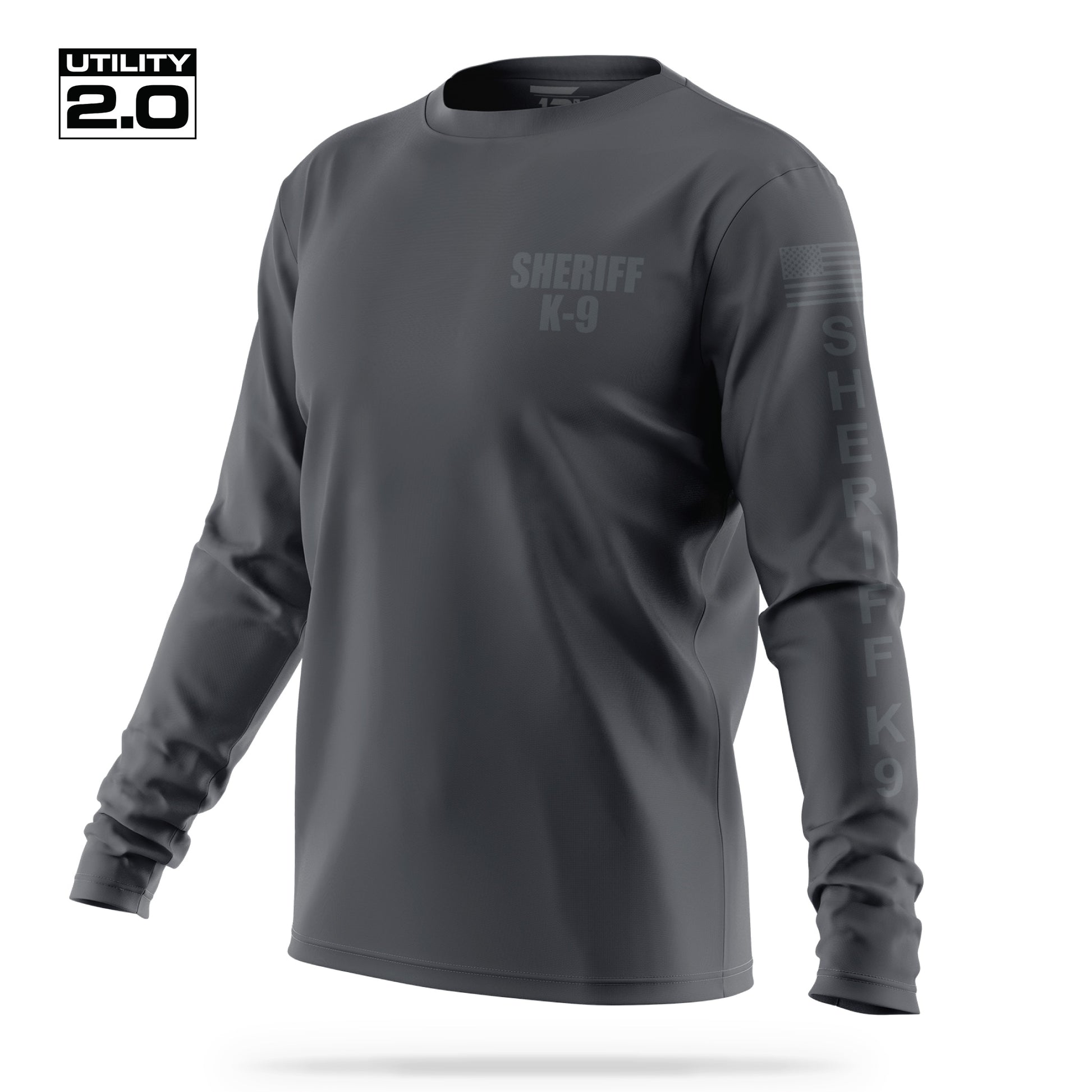 [SHERIFF K9] Men's Utility 2.0 Long Sleeve [CHAR/GRY]-13 Fifty Apparel