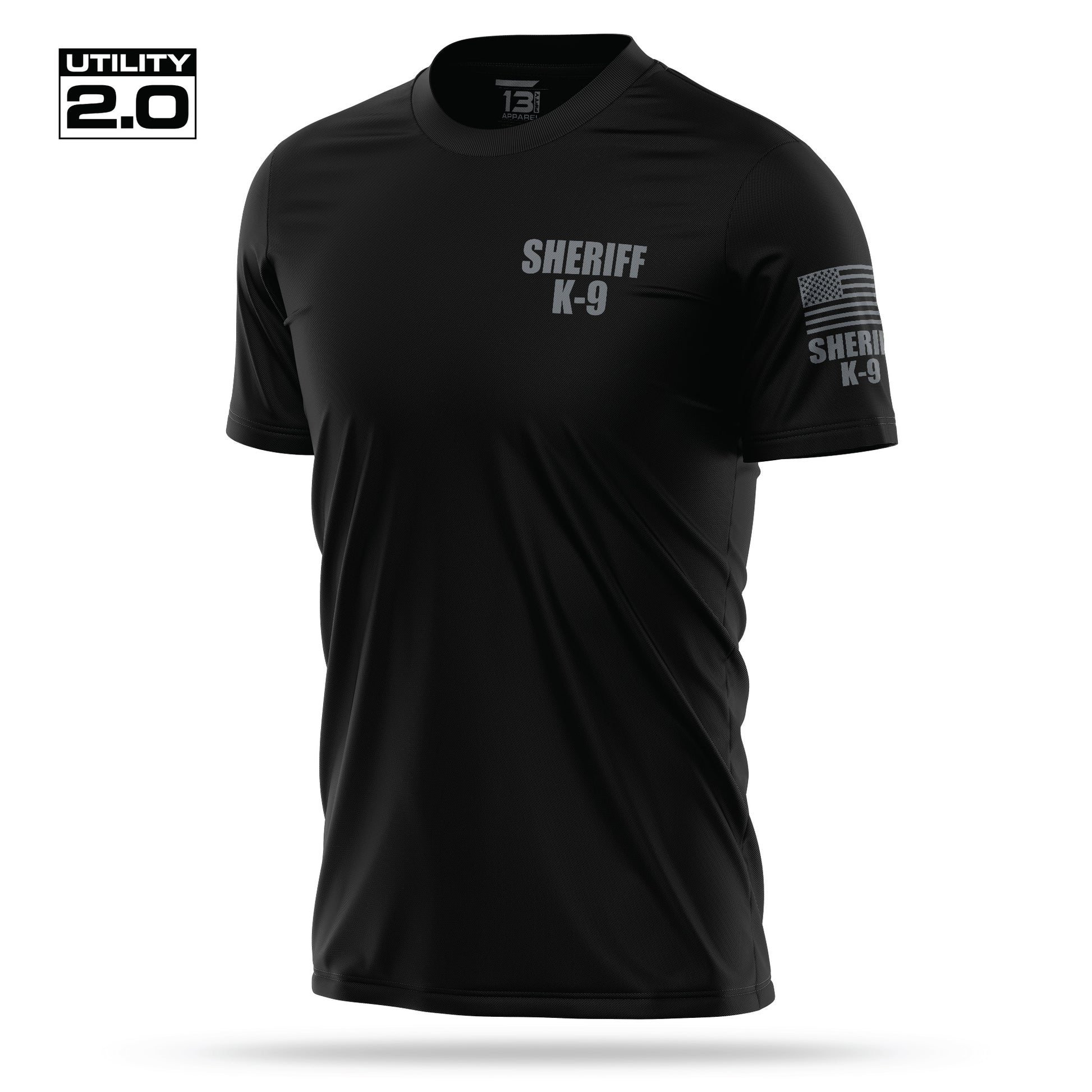 [SHERIFF K9] Men's Utility 2.0 Short Sleeve [BLK/GRY]-13 Fifty Apparel