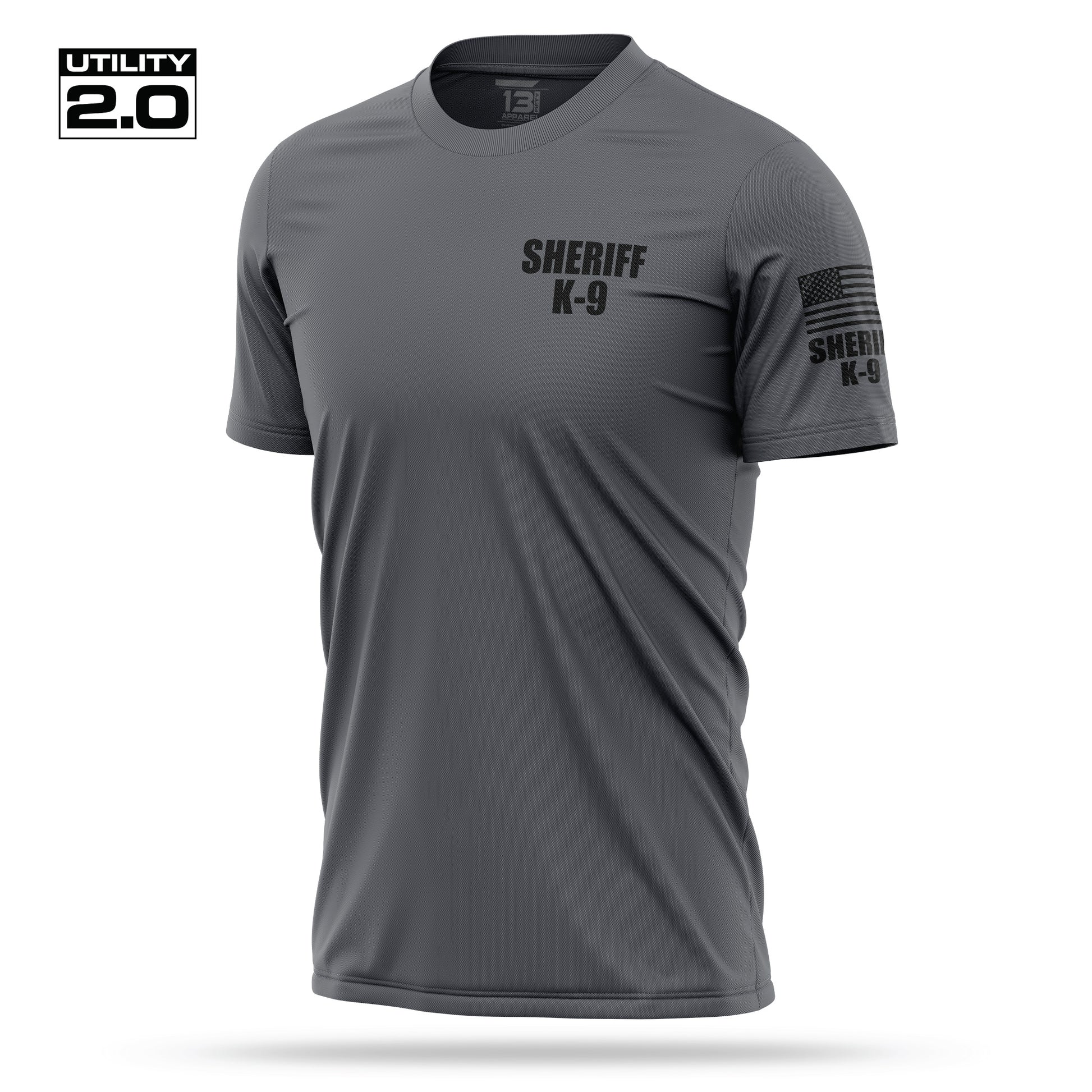 [SHERIFF K9] Men's Utility 2.0 Short Sleeve [CHAR/BLK]-13 Fifty Apparel