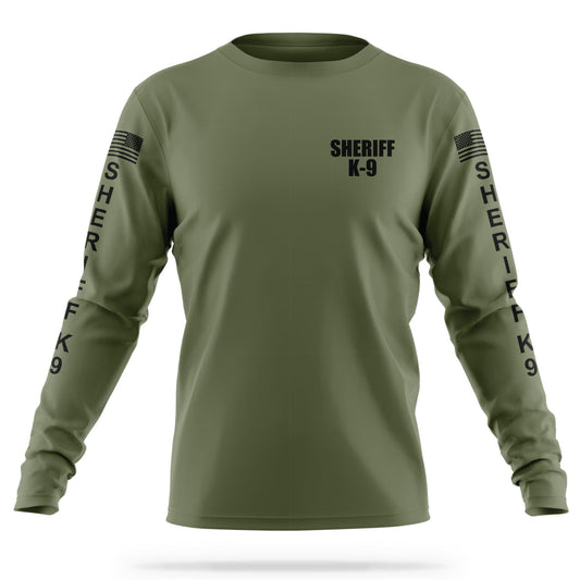 [SHERIFF K9] Men's Utility Long Sleeve [GRN/BLK]-13 Fifty Apparel