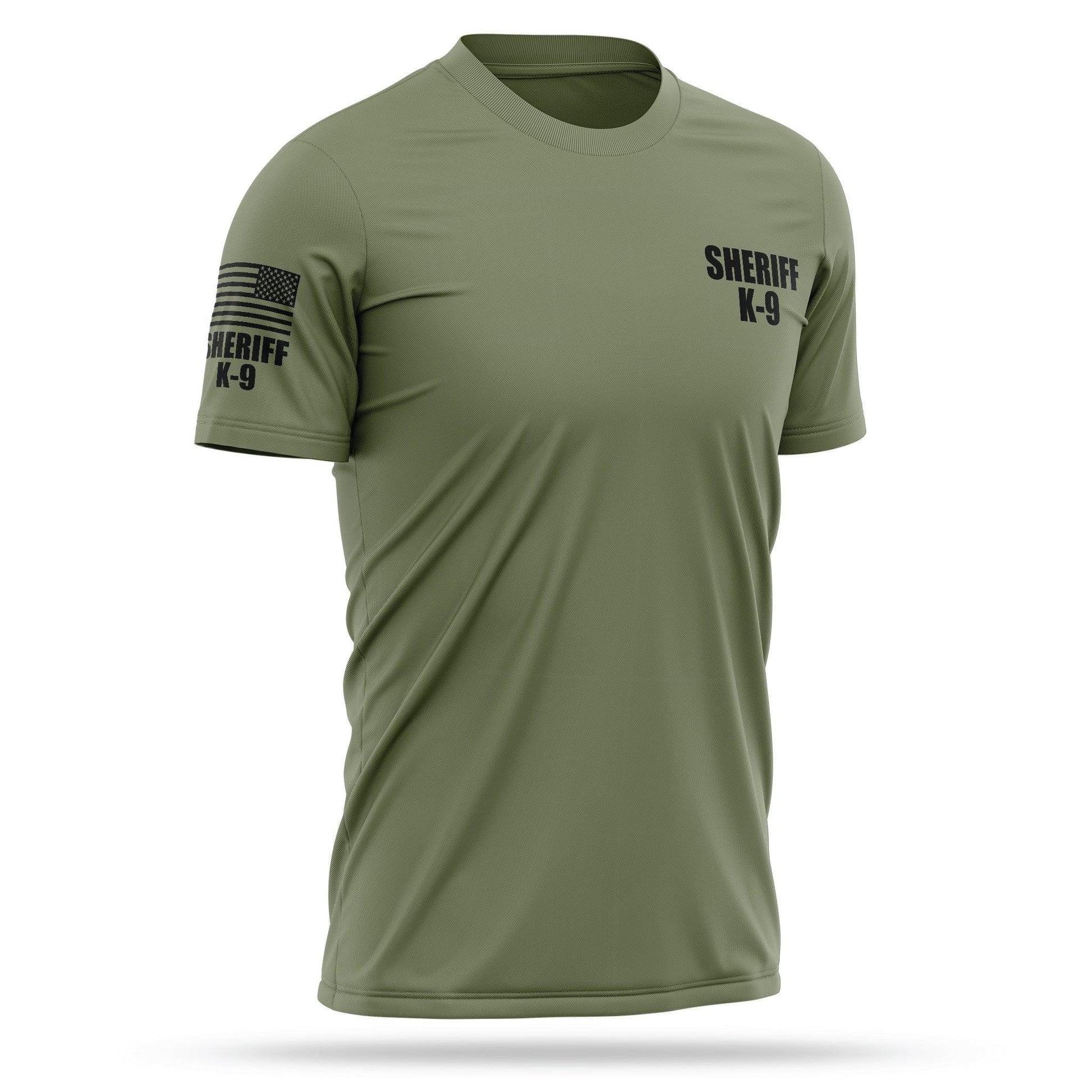 [SHERIFF K9] Men's Utility Shirt [GRN/BLK]-13 Fifty Apparel