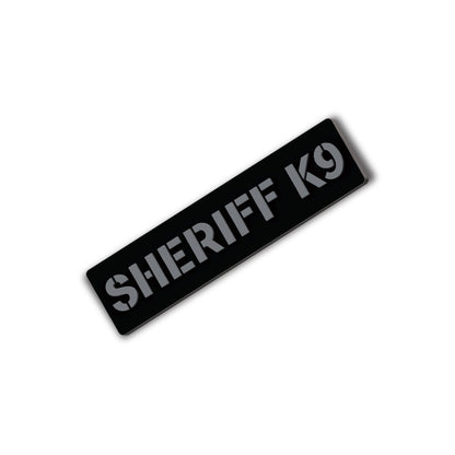 [SHERIFF K9] Operator PVC Patch [BLK/GRY]-13 Fifty Apparel