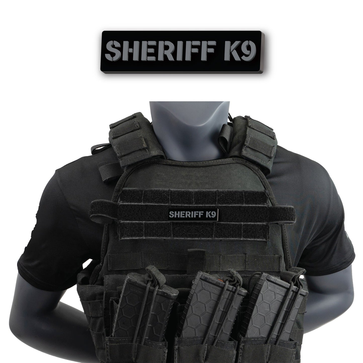 [SHERIFF K9] Operator PVC Patch [BLK/GRY]-13 Fifty Apparel