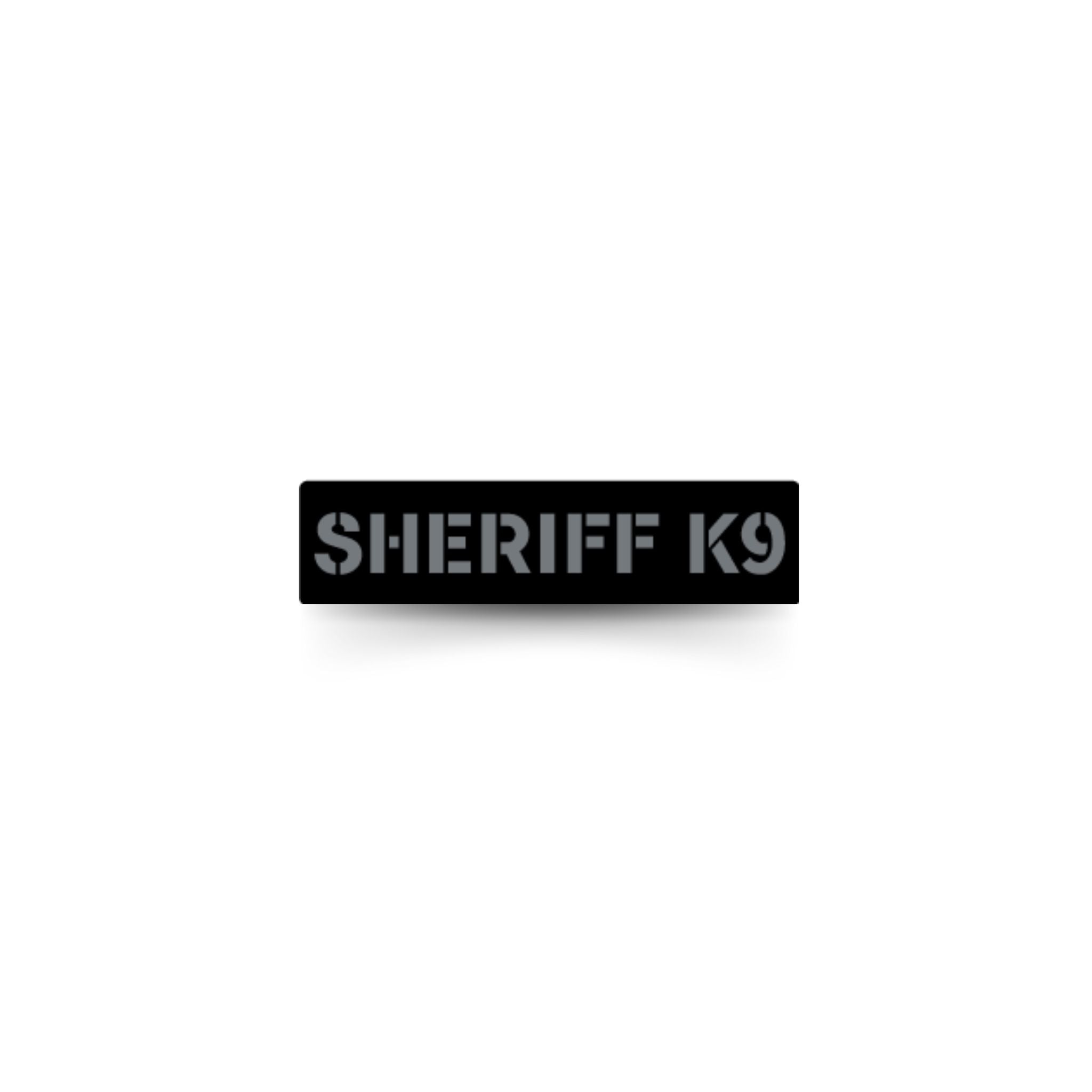 SHERIFF K9] Operator PVC Patch [BLK/GRY] | 13 Fifty Apparel