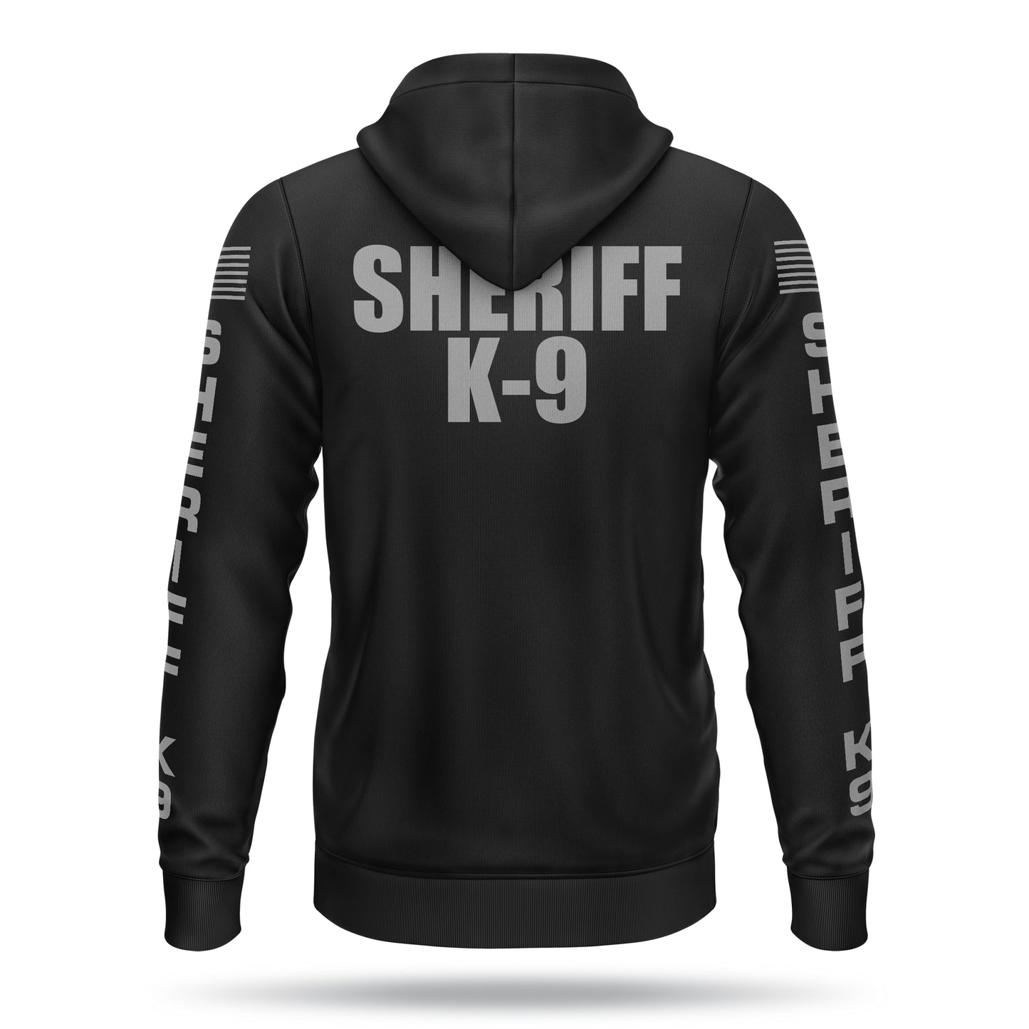 [SHERIFF K9] Performance Full-Zip Hoodie [BLK/GRY]-13 Fifty Apparel