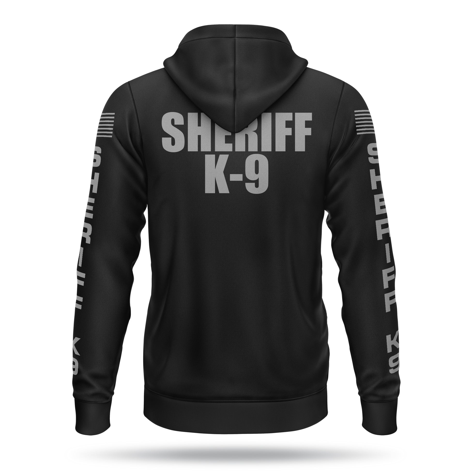 [SHERIFF K9] Performance Full-Zip Hoodie [BLK/GRY]-13 Fifty Apparel