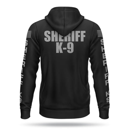 [SHERIFF K9] Performance Full-Zip Hoodie [BLK/GRY]-13 Fifty Apparel