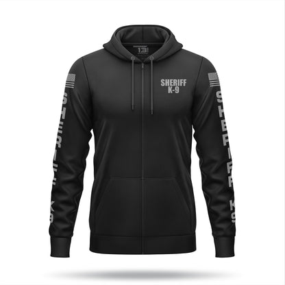 [SHERIFF K9] Performance Full-Zip Hoodie [BLK/GRY]-13 Fifty Apparel