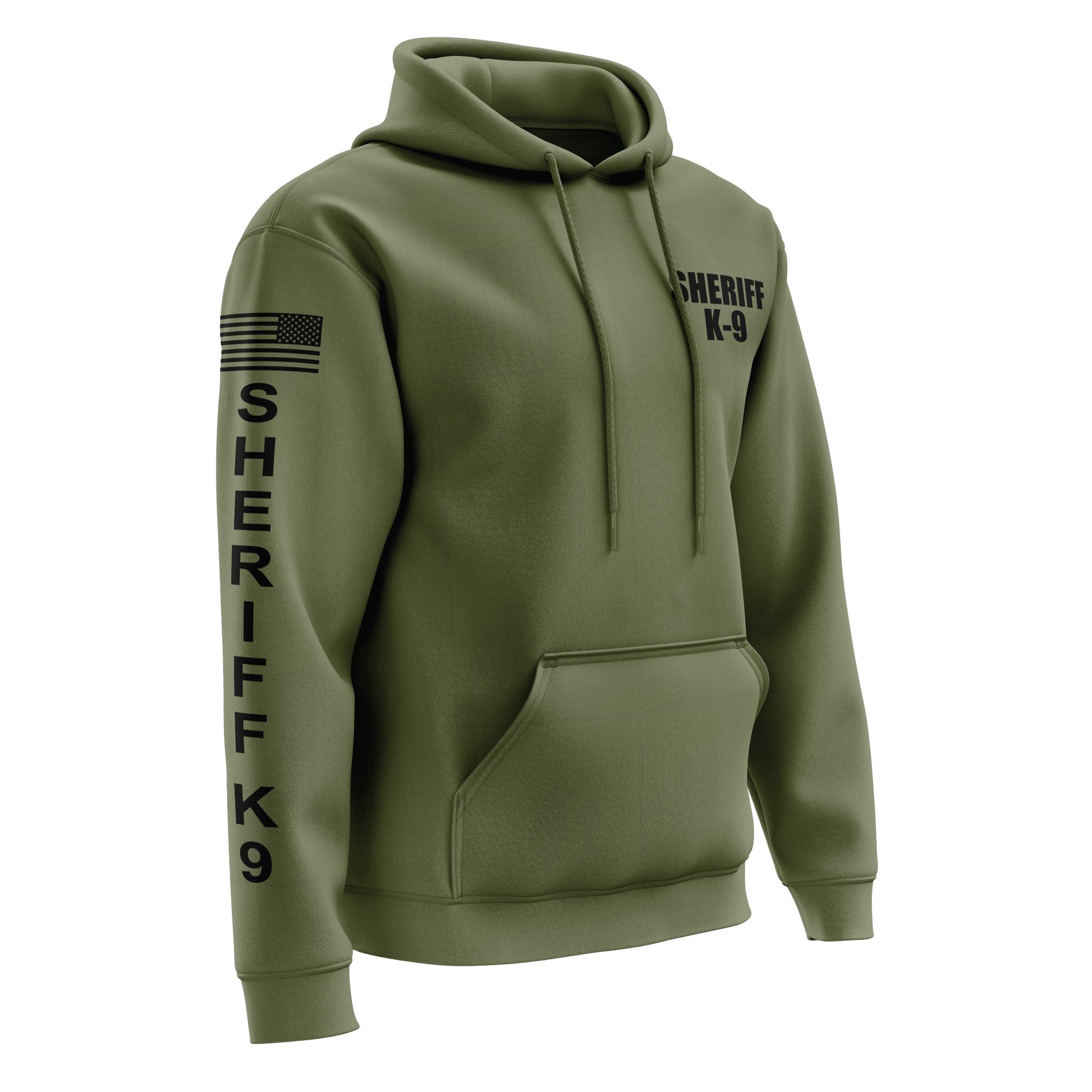 [SHERIFF K9] Performance Hoodie 2.0 [GRN/BLK]-13 Fifty Apparel