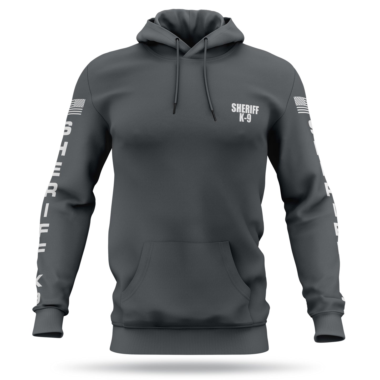 [SHERIFF K9] Performance Hoodie 2.0 [GRY/WHT]-13 Fifty Apparel