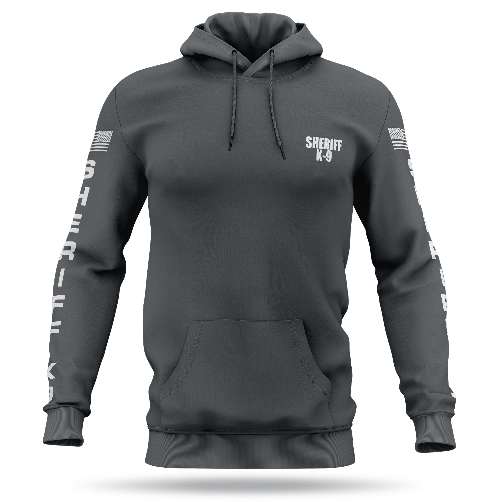 [SHERIFF K9] Performance Hoodie 2.0 [GRY/WHT]-13 Fifty Apparel