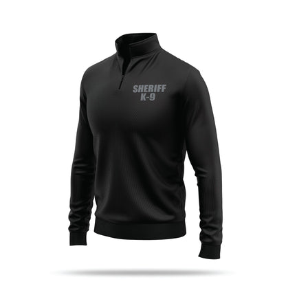 [SHERIFF K9] Performance Quarter Zip [BLK/GRY]-13 Fifty Apparel