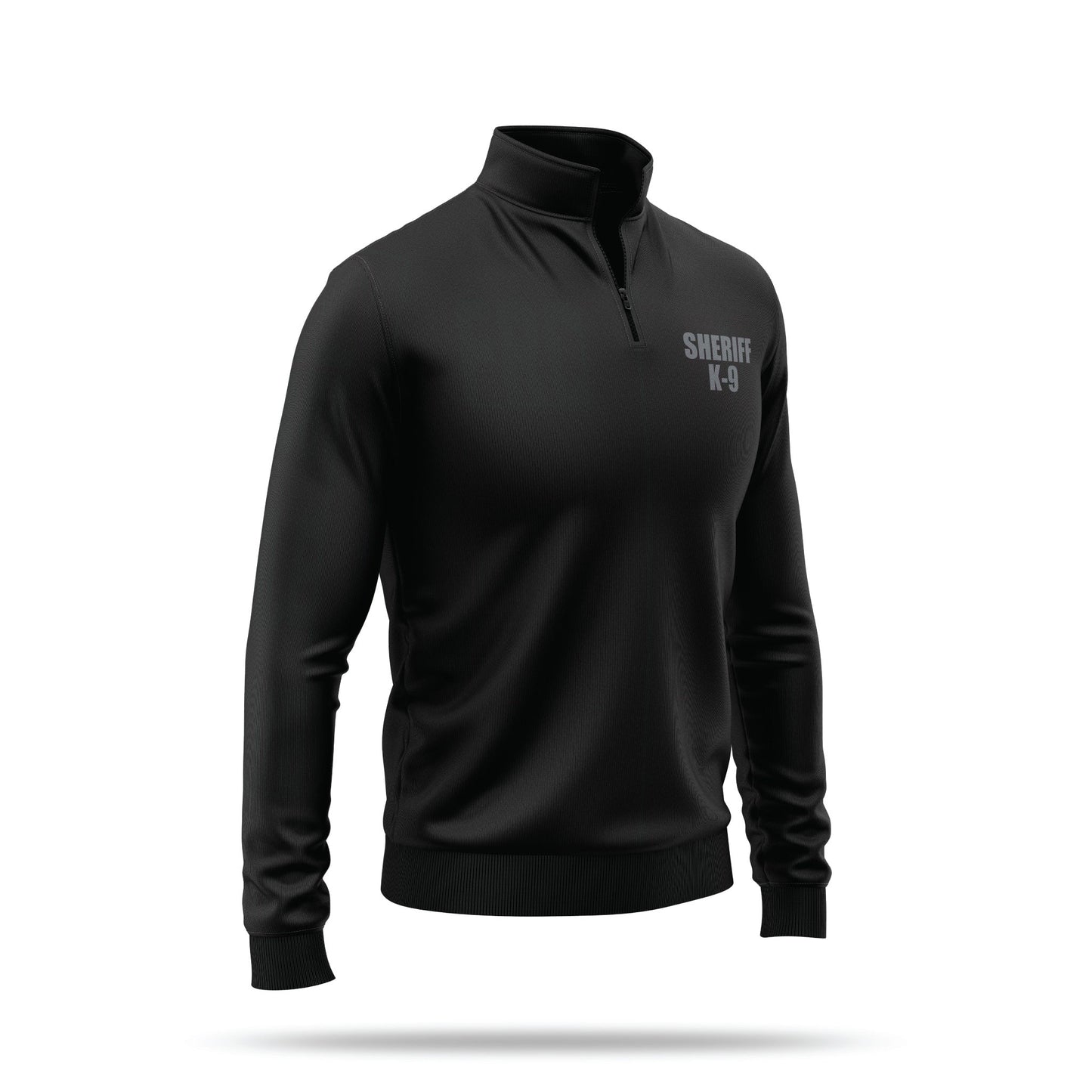 [SHERIFF K9] Performance Quarter Zip [BLK/GRY]-13 Fifty Apparel