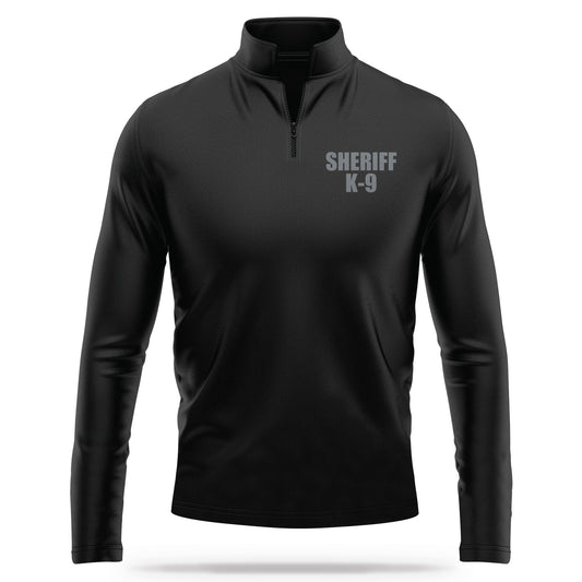 [SHERIFF K9] Performance Quarter Zip [BLK/GRY] 13 Fifty Apparel 