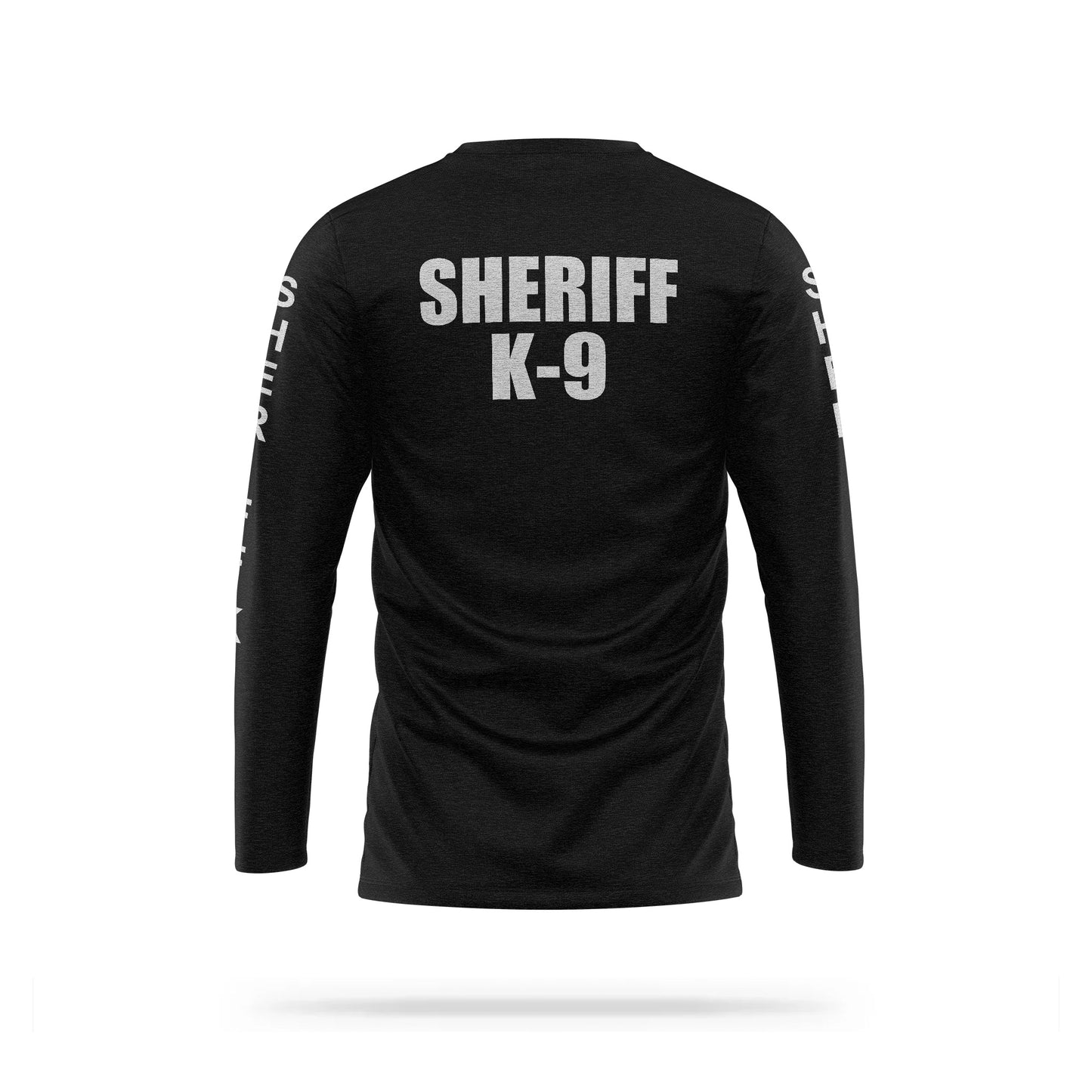 [SHERIFF K9] Reflective Cotton Blend Long Sleeve [BLK/REF]-13 Fifty Apparel