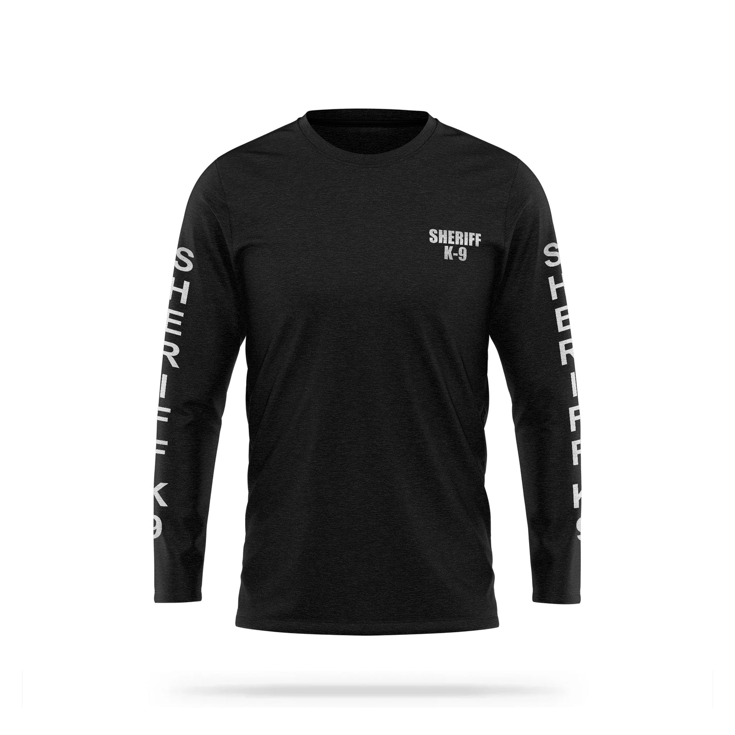 [SHERIFF K9] Reflective Cotton Blend Long Sleeve [BLK/REF]-13 Fifty Apparel