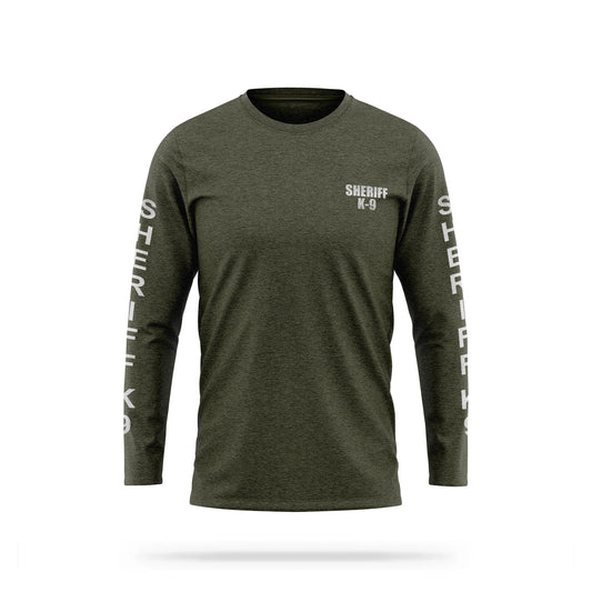 [SHERIFF K9] Reflective Cotton Blend Long Sleeve [GRN/REF]-13 Fifty Apparel