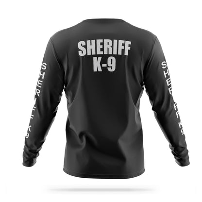 [SHERIFF K9] Reflective Men's Utility Long Sleeve [BLK/REF]-13 Fifty Apparel