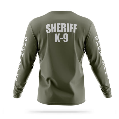 [SHERIFF K9] Reflective Men's Utility Long Sleeve [GRN/REF]-13 Fifty Apparel