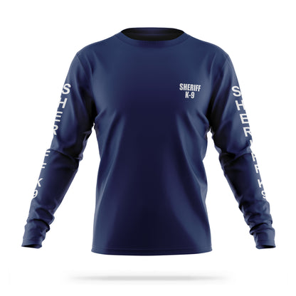 [SHERIFF K9] Reflective Men's Utility Long Sleeve [NVY/REF]-13 Fifty Apparel