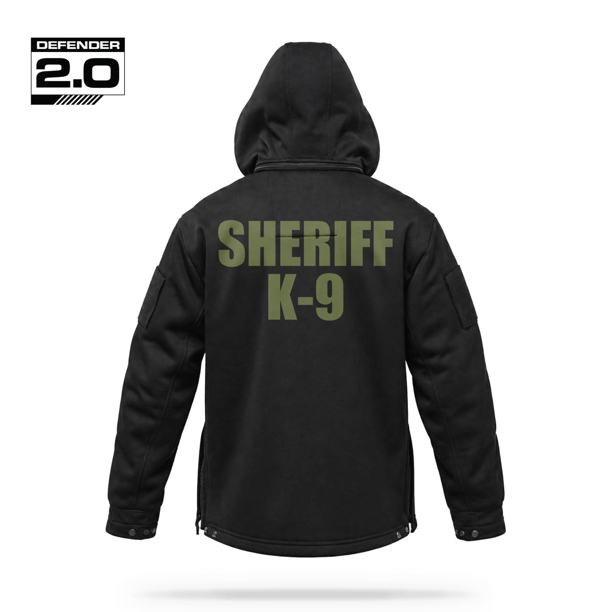 [SHERIFF K9] Tactical Defender Jacket [BLK/GRN]-13 Fifty Apparel