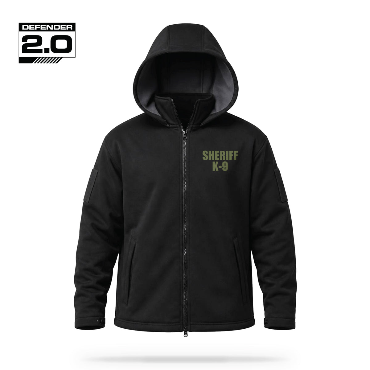 [SHERIFF K9] Tactical Defender Jacket [BLK/GRN]-13 Fifty Apparel