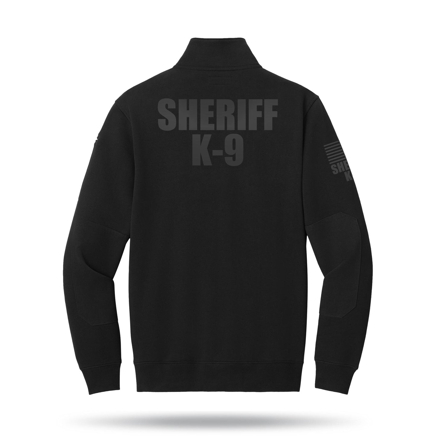 [SHERIFF K9] Tough Fleece Quarter Zip [BLK/BLK]-13 Fifty Apparel