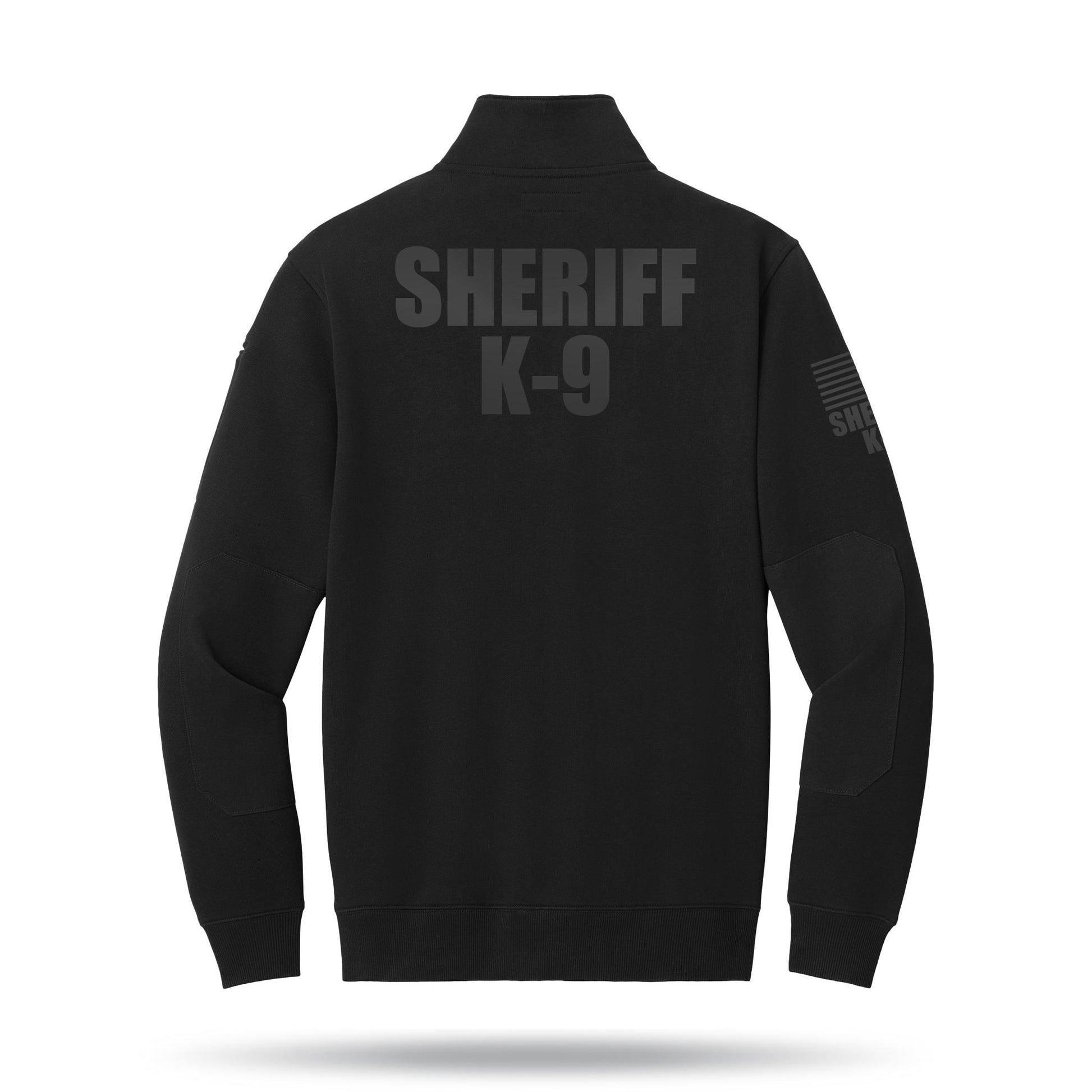 [SHERIFF K9] Tough Fleece Quarter Zip [BLK/BLK]-13 Fifty Apparel