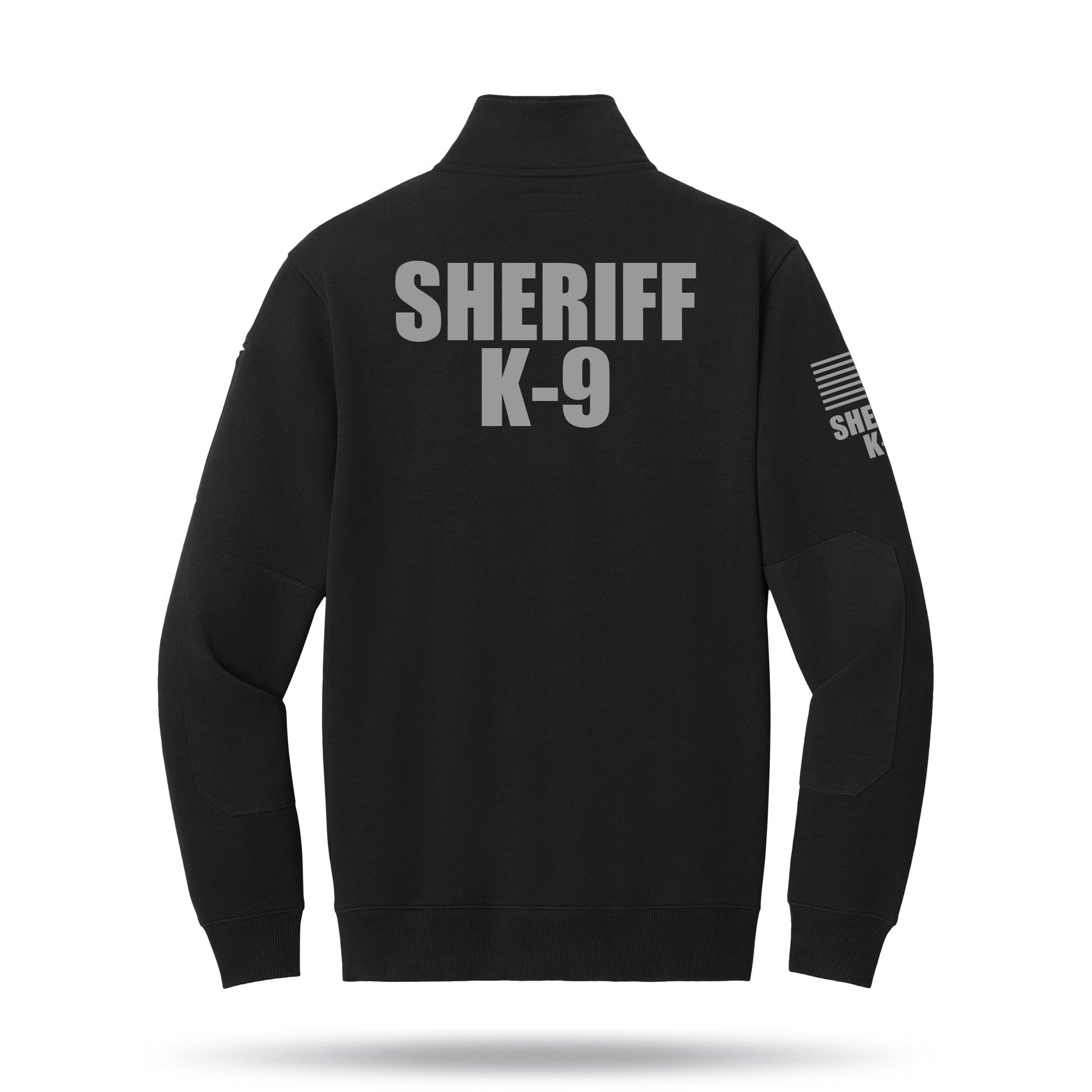 [SHERIFF K9] Tough Fleece Quarter Zip [BLK/GRY]﻿﻿﻿-13 Fifty Apparel