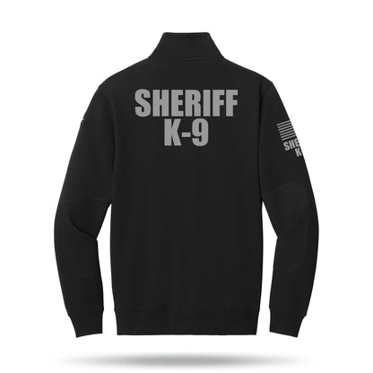 [SHERIFF K9] Tough Fleece Quarter Zip [BLK/GRY]﻿﻿﻿-13 Fifty Apparel