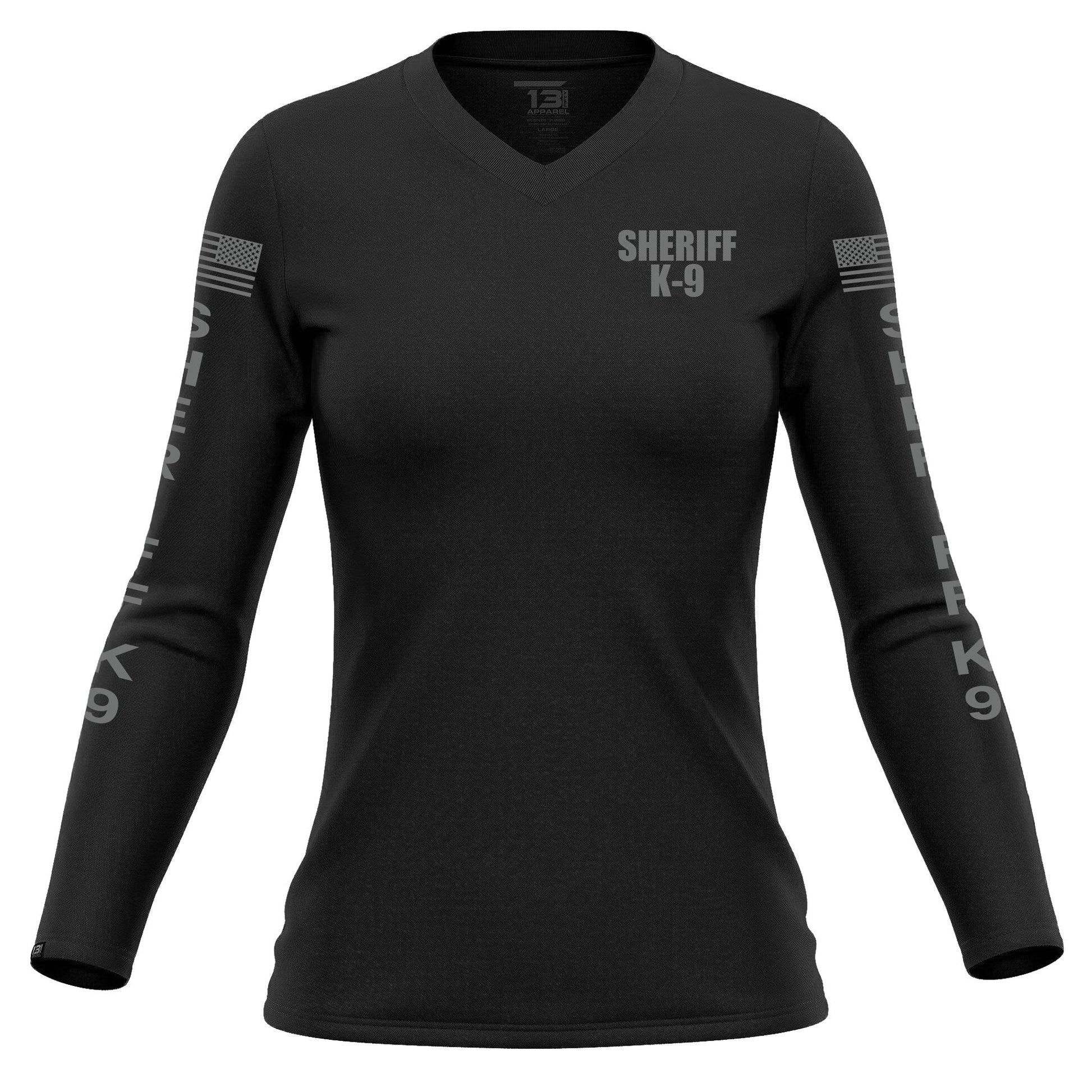 [SHERIFF K9] Women's Performance Long Sleeve [BLK/GRY] 13 Fifty Apparel 