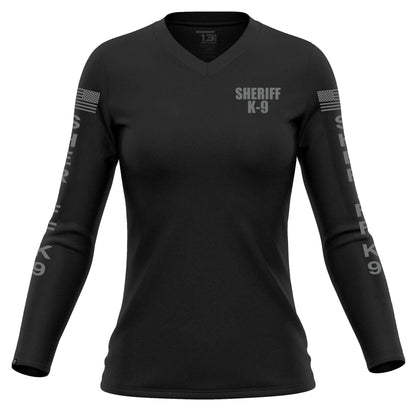 [SHERIFF K9] Women's Performance Long Sleeve [BLK/GRY] 13 Fifty Apparel 