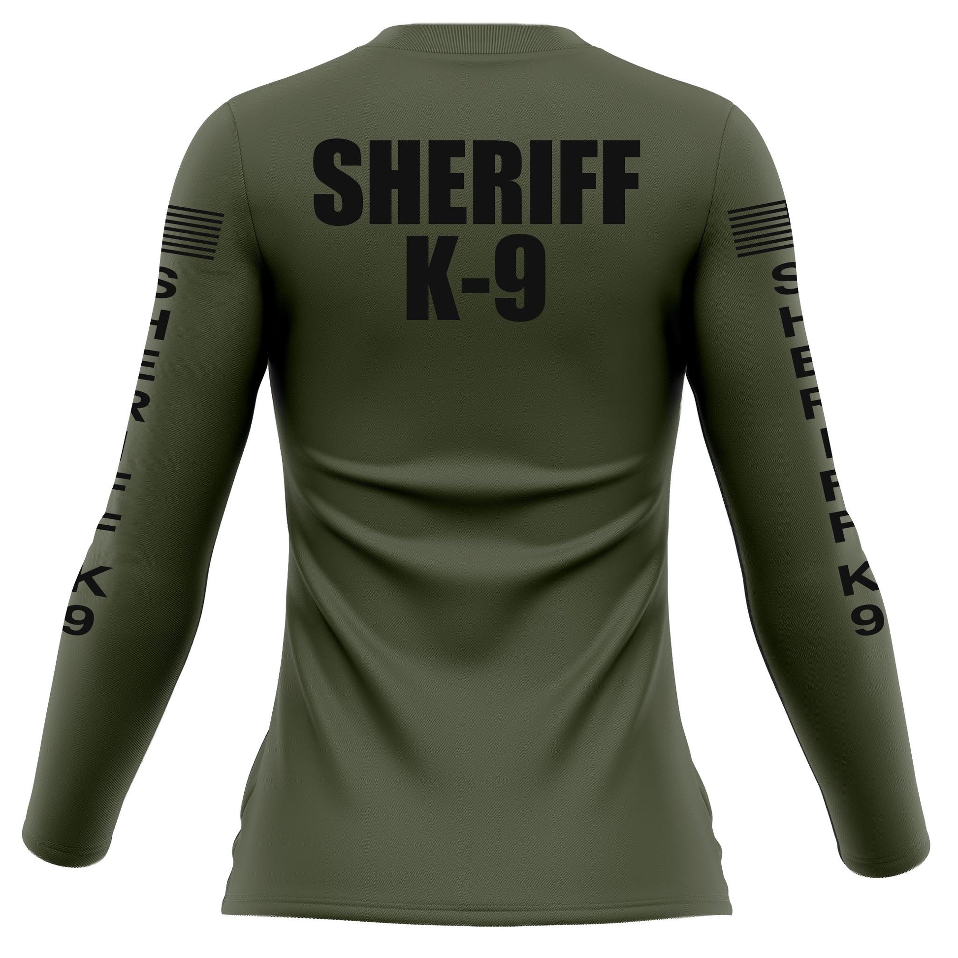 [SHERIFF K9] Women's Performance Long Sleeve [GRN/BLK]-13 Fifty Apparel
